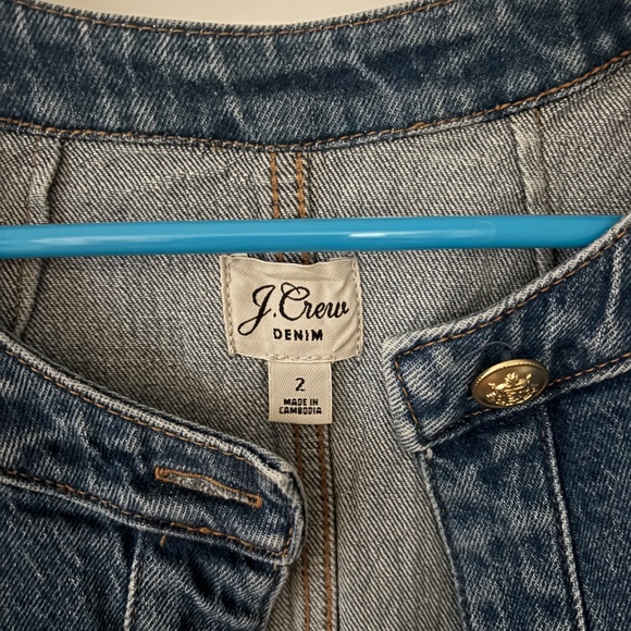 J Crew cropped denim jacket - Picture 5 of 6